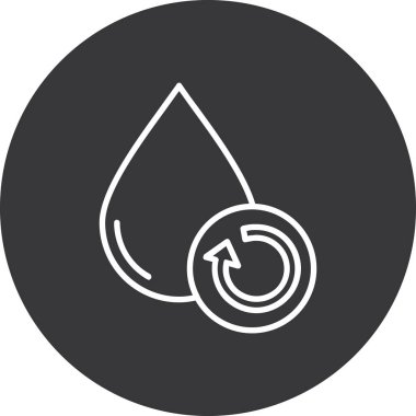 Su damlası. Web simgesi basit illüstrasyon