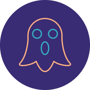 Cadılar Bayramı. Web simgesi basit illüstrasyon