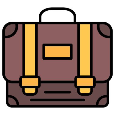 Evrak çantası ikonu. Web illüstrasyonu