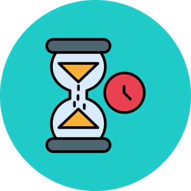 Kişisel ve ticari kullanım için saat vektör simgesi simgesi vektör çizimi..