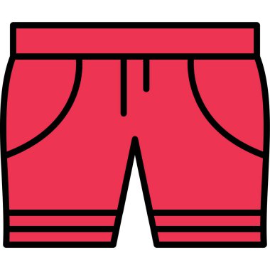 Pantolon. Web simgesi basit illüstrasyon