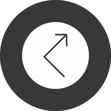 Katı biçimli ok yönü simgesi