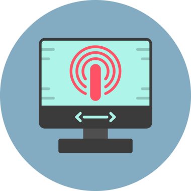 Bilgisayar monitörü. Web simgesi