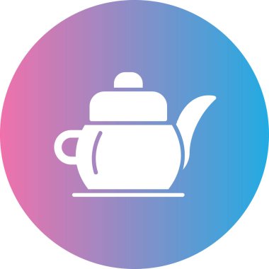 Çay. Web simgesi basit illüstrasyon