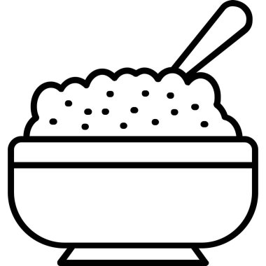 pirinç besin vektör simgesi kolayca değiştirilebilir veya düzenlenebilir