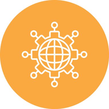 küresel ağ. Basit tasarım