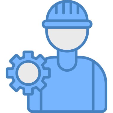 vektör inşaat işçisi simgesi