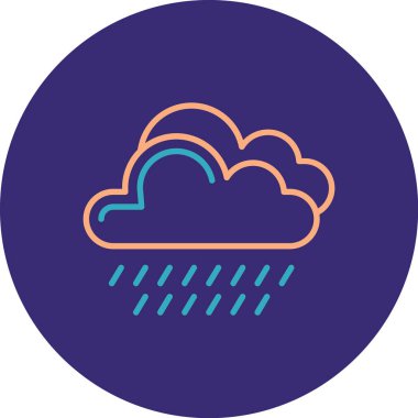 Bulut simgesinin vektör illüstrasyonu