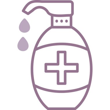 sabun şişesi, illüstrasyon, vektör, beyaz arka planda.