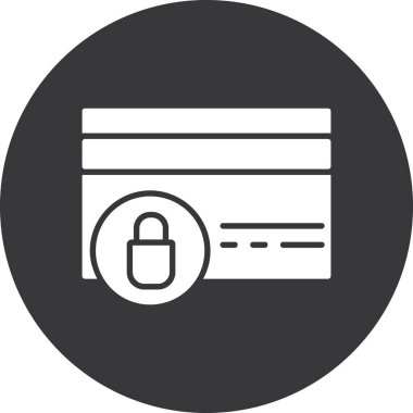 Kredi kartı düz simgesi, vektör, illüstrasyon