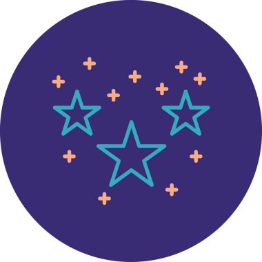 Yıldız simgesinin vektör illüstrasyonu