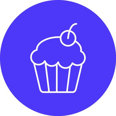 Çörek. Web simgesi basit illüstrasyon