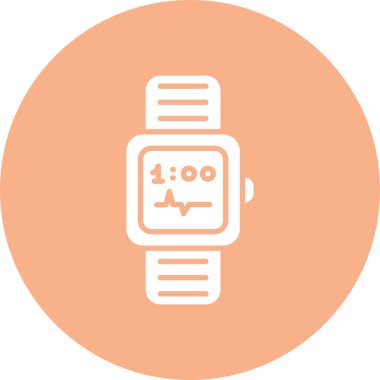 Bir saatin vektör illüstrasyonu