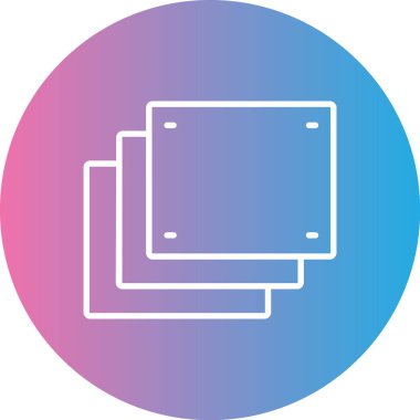 Bir resim simgesinin vektör illüstrasyonu