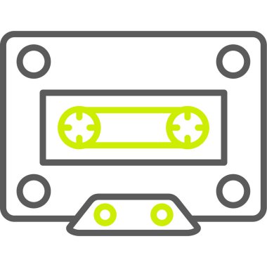 müzik kaset simgesi, vektör illüstrasyon tasarımı.
