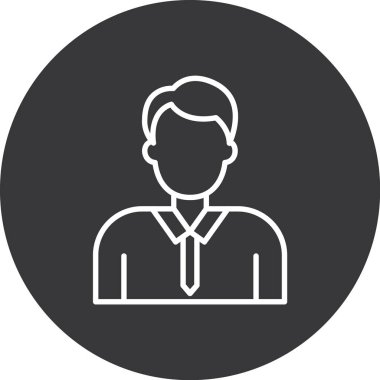 Avatar kişi simgesi. beyaz arkaplanda izole edilmiş web tasarımı için kullanıcı profili simgesi