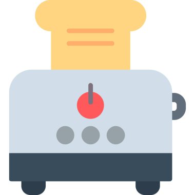 Mutfak düz vektör simgesi