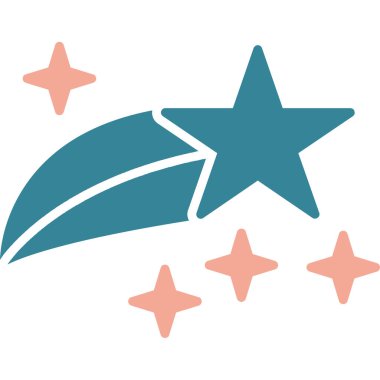 Yıldızlar. Web simgesi basit illüstrasyon