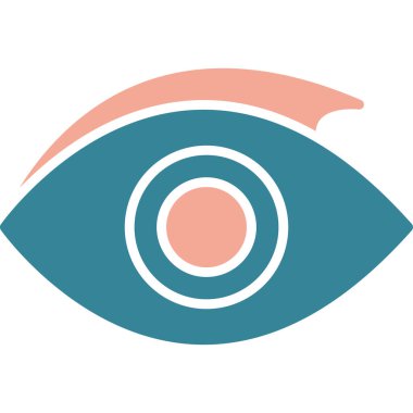 Göz simgesi vektör illüstrasyonu