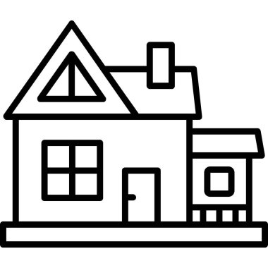 ev simgesi, vektör illüstrasyonu.