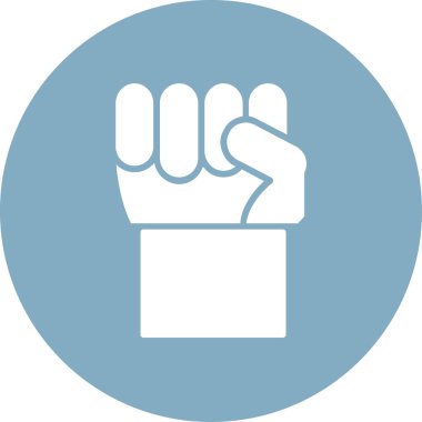 Yumruk. Web simgesi basit illüstrasyon