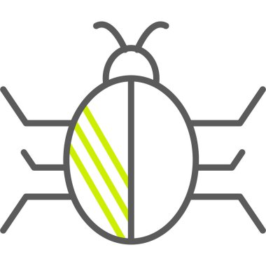 Böcek vektör simgesi gösterimi