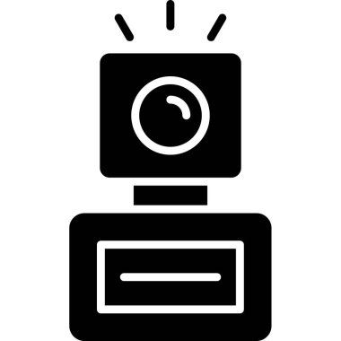 Kamera. Web simgesi basit illüstrasyon