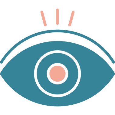 Göz simgesi vektör illüstrasyonu