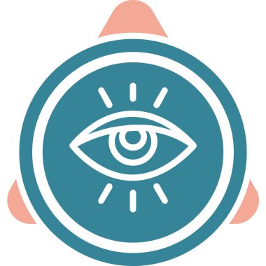 Göz. Web simgesi basit illüstrasyon