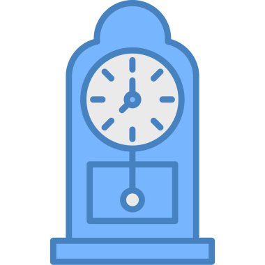 Saat. Web simgesi basit illüstrasyon