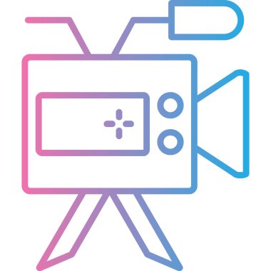 video simgesi vektör illüstrasyonu