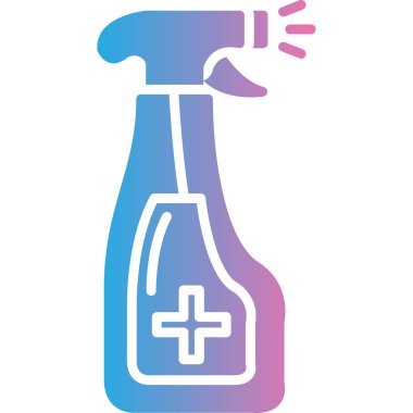 Püskürtme şişesi. Web simgesi basit illüstrasyon