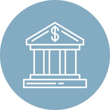 Banka oluşturma izole vektör simgesi kolayca değiştirebilir veya düzenleyebilirsiniz