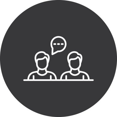 Sohbet simgesi, vektör çizimi