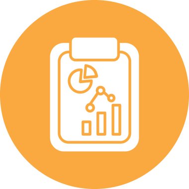 Veri analiz simgesi, vektör illüstrasyonu