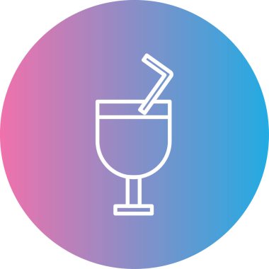 Cam içki. vektör illüstrasyonu