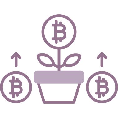 büyüme ikonu, vektör illüstrasyonu