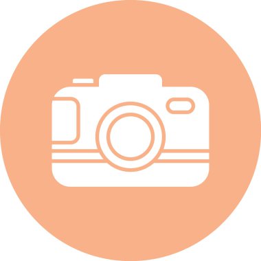 Kamera simgesi. Web için basit foto vektör simgeleri çizimi