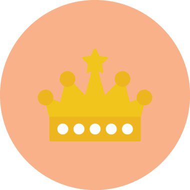 taç simgesi vektör illüstrasyonu