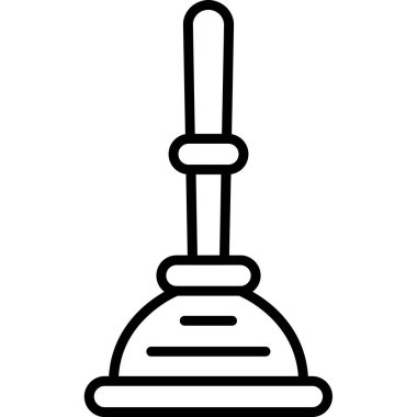 Süpürge simge vektör çizim