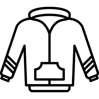 Ceket. Web simgesi basit tasarım