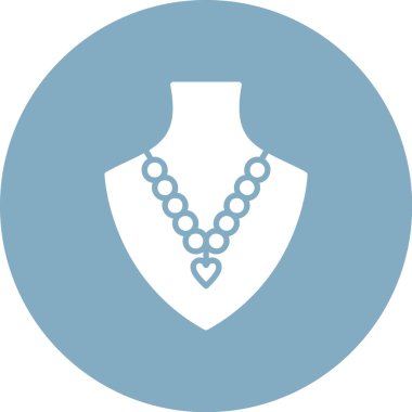 Kolye. Web simgesi basit illüstrasyon