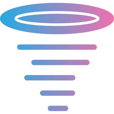 beyaz arkaplanda izole edilmiş gökkuşağı simgesi ve vektör illüstrasyonu