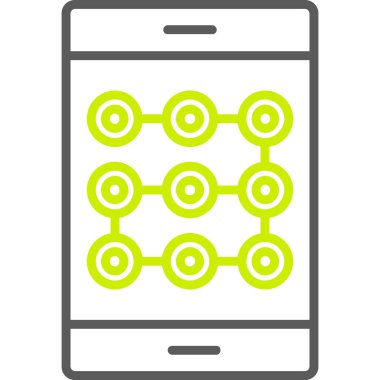 Akıllı telefon simgesi, vektör illüstrasyon tasarımı