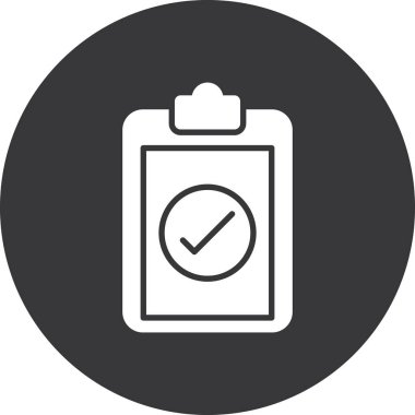 Kontrol listesi simgesinin vektör illüstrasyon simgesi