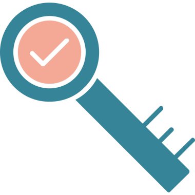 onay işareti düz simgesi, vektör çizim