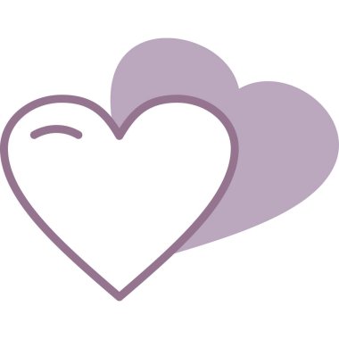 Güzel bir renk tasarımı vektör illüstrasyonuna sahip izole kalp