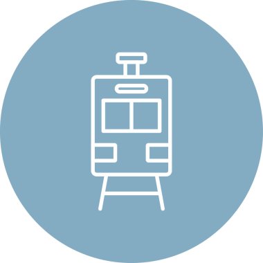 Modern b 'nin vektör çizimi trenin ikonundan yoksun