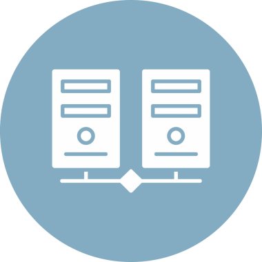 Web ve İnternet renkli vektör simgesi.