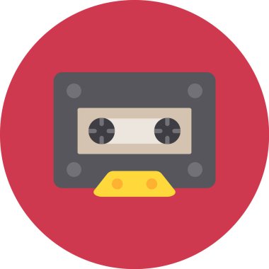 ses kasedi simgesi. vektör illüstrasyonu